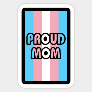 Proud Mom Transgender Flag Sticker